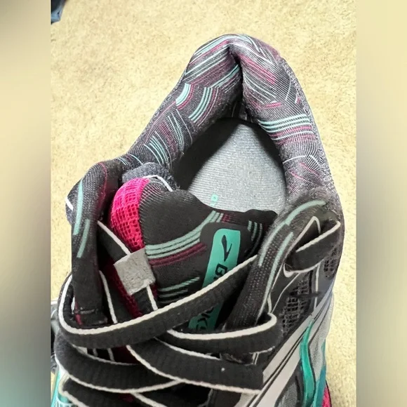 Brooks Ravenna 7 Pink Teal Stability Running Shoes Women’s 9.5 - Picture 5 of 12